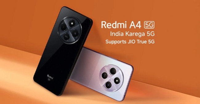 Xiaomi Redmi A4 5G: Big Display, 5G Power at Just ₹7,499 Xiaomi Redmi A4 5G: Big Display, 5G Power at Just ₹7,499